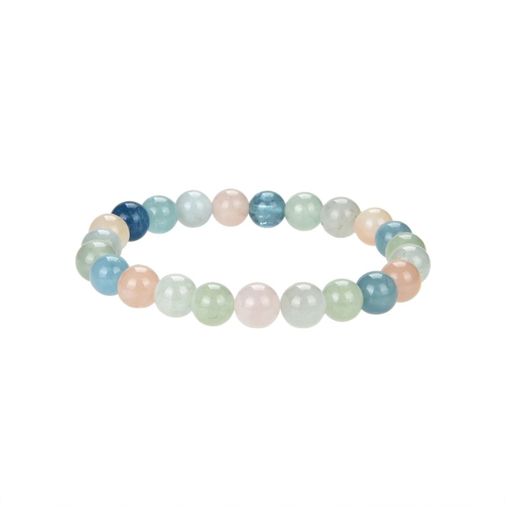 Morganite Gemstone Round Beads Bracelets 8mm
